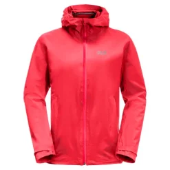 Blouson Pour Femme Jack Wolfskin Pack & Go Shell Tulip Red