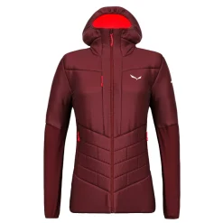 Blouson Pour Femme Salewa Ortles Hybrid Tirowool Responsive Syrah