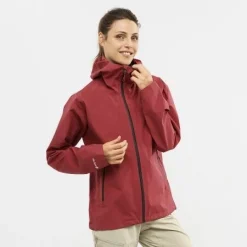 Blouson Pour Femme Salomon Outline GTX® 2.5L Jkt Earth Red SS22 -Équipement outdoor boutique blouson pour femme salomon outline gtx r 2 5l jkt earth red ss22 162474 650x650 g2