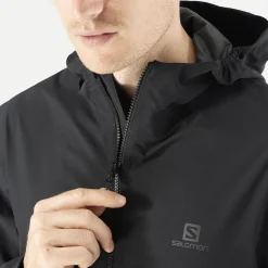 Blouson Pour Homme Salomon Essential WP 2.5L Jkt Black SS22 -Équipement outdoor boutique blouson pour homme salomon essential wp 2 5l jkt black ss22 162399 650x650 g5