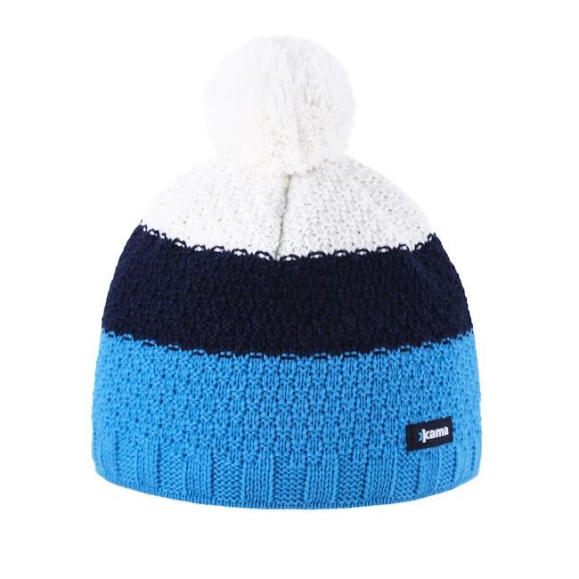 Bonnet Kama Pletená Merino A126 Cyan 3 Bonnet Kama Pletená Merino A126 Cyan