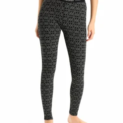 Caleçon Long Pour Femme Icebreaker 250 Vertex Alpine Geo Black/Snow