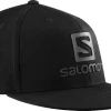 Casquette Salomon Logo Cap Flexfit® Black SS22 -Équipement outdoor boutique casquette salomon logo cap flexfit r black ss22 162437 650x650 1