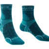 Chaussettes Pour Femme Bridgedale Trail Run Lightweight T2 Merino Sport ¾ Crew Teal