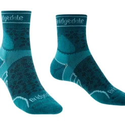 Chaussettes Pour Femme Bridgedale Trail Run Lightweight T2 Merino Sport ¾ Crew Teal