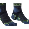 Chaussettes Pour Homme Bridgedale Trail Run Lightweight T2 Merino Sport ¾ Crew Blue