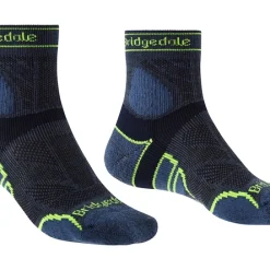 Chaussettes Pour Homme Bridgedale Trail Run Lightweight T2 Merino Sport ¾ Crew Blue