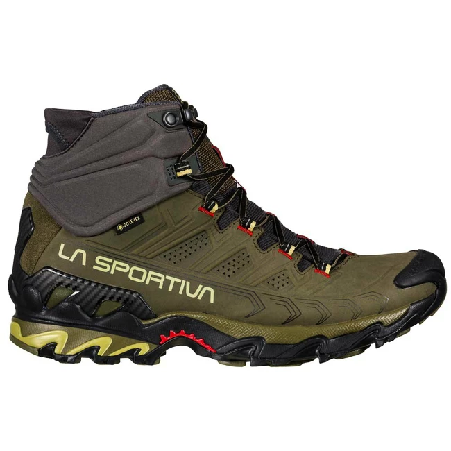 Chaussures Pour Homme La Sportiva Ultra Raptor II Mid Leather Wide GTX Ivy/Tango Red 3 Chaussures Pour Homme La Sportiva Ultra Raptor II Mid Leather Wide GTX Ivy/Tango Red
