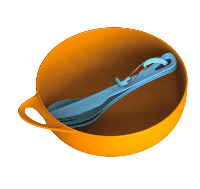 Couverts Sea To Summit Delta Cutlery Set Orange SS22 4 Couverts Sea To Summit Delta Cutlery Set Orange SS22 – Image 2