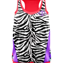 Débardeur Pour Femme Crazy Idea Top Break Black/Zebra SS22