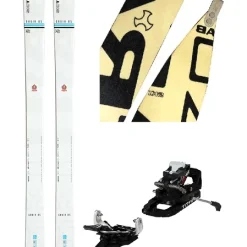 Ensemble De Ski Alpin Ski Trab Gavia 85 + Titan Vario 2 + Stopper + Adesive Skins Stelvio 85