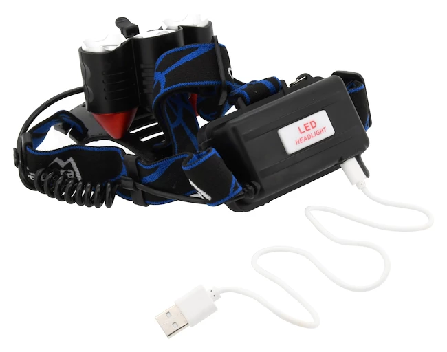 Lampe Frontale Cattara LED 400lm (1x XM-L+2x XP-E) 4 Lampe Frontale Cattara LED 400lm (1x XM-L+2x XP-E) – Image 2