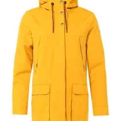 Manteau Pour Femme VAUDE Wo Manukau Parka II Burnt Yellow