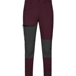 Pantalon Pour Femme Haglöfs Lite Slim Dark Red/Grey SS22