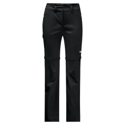 Pantalon Pour Femme Jack Wolfskin Overland Zip Away Black