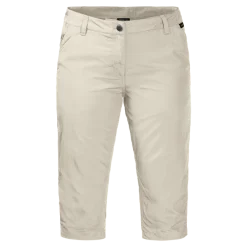 Short Pour Femme Jack Wolfskin Kalahari 3/4 Pants Dusty Grey