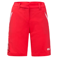 Short Pour Femme Jack Wolfskin Overland Shorts Tulip Red