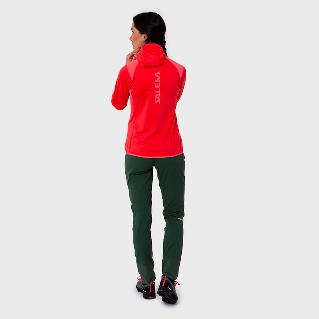 Sweat-shirt Pour Femme Salewa Agner Hybrid PL/DST Calypso Coral Mel 4 Sweat-shirt Pour Femme Salewa Agner Hybrid PL/DST Calypso Coral Mel – Image 2