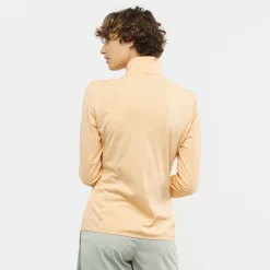 Sweat-shirt Pour Femme Salomon Outrack Full Zip Mid Apricot Ice SS22 -Équipement outdoor boutique sweat shirt pour femme salomon outrack full zip mid apricot ice ss22 162451 650x650 g7