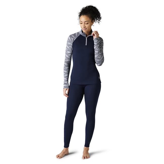 Sweat-shirt Pour Femme Smartwool W Merino 250 BL Pattern 1/4 ZIP Boxed 4 Sweat-shirt Pour Femme Smartwool W Merino 250 BL Pattern 1/4 ZIP Boxed – Image 2