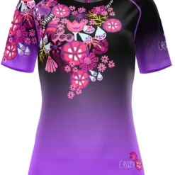 T-shirt Pour Femme Crazy Idea Mountain Flash Wild Garden SS22