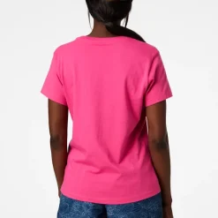 T-shirt Pour Femme Helly Hansen F2F Organic Cotton T-Shirt Cascadia Pink -Équipement outdoor boutique t shirt pour femme helly hansen f2f organic cotton t shirt cascadia pink 163018 650x650 g3