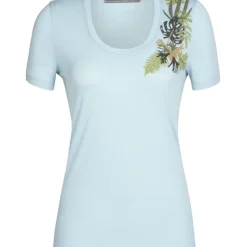 T-shirt Pour Femme Icebreaker Tech Lite II SS Scoop Tee Fabulous Fer Haze SS22