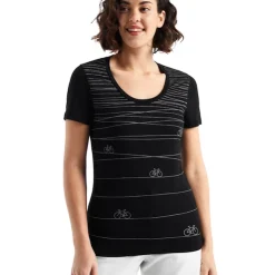 T-shirt Pour Femme Icebreaker Tech Lite II SS Scoop Tee Hill Sprint Black SS22 -Équipement outdoor boutique t shirt pour femme icebreaker tech lite ii ss scoop tee hill sprint black ss22 167363 650x650 g0