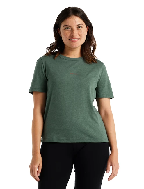 T-shirt Pour Femme Icebreaker W Central SS Tee SAGE 6 T-shirt Pour Femme Icebreaker W Central SS Tee SAGE – Image 4