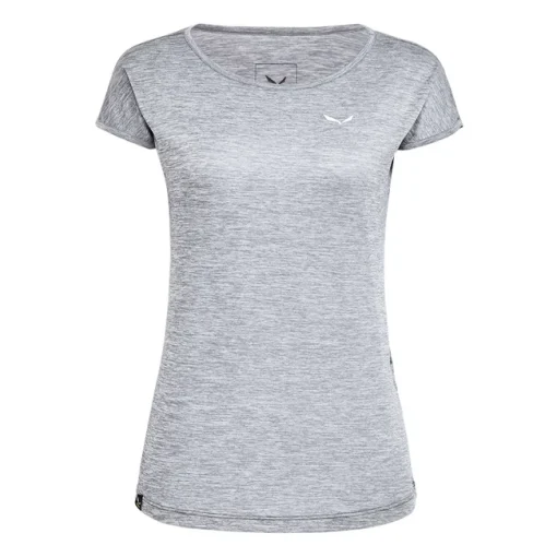 T-shirt Pour Femme Salewa Puez Melange Dry S/S Tee Quiet Shade Melange SS22 -Équipement outdoor boutique t shirt pour femme salewa puez melange dry s s tee quiet shade melange ss22 172492 650x650 1
