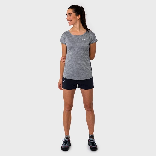 T-shirt Pour Femme Salewa Puez Melange Dry S/S Tee Quiet Shade Melange SS22 14 T-shirt Pour Femme Salewa Puez Melange Dry S/S Tee Quiet Shade Melange SS22 – Image 12
