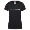 T-shirt Pour Femme The North Face S/S NeverStopExploring Tee Black/White SS22 -Équipement outdoor boutique t shirt pour femme the north face s s neverstopexploring tee black white ss22 161800 650x650 1