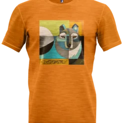 T-shirt Pour Homme Crazy Idea Joker Wolf/Mustard SS22