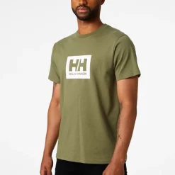 T-shirt Pour Homme Helly Hansen HH Box T Lav Green -Équipement outdoor boutique t shirt pour homme helly hansen hh box t lav green 162979 650x650 g0