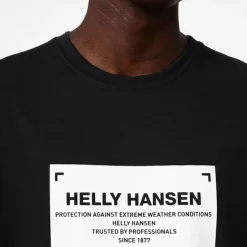T-shirt Pour Homme Helly Hansen Move T-Shirt Black -Équipement outdoor boutique t shirt pour homme helly hansen move t shirt black 162967 650x650 g2