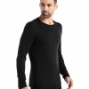 T-shirt Pour Homme Icebreaker 200 Oasis LS Crewe Black -Équipement outdoor boutique t shirt pour homme icebreaker 200 oasis ls crewe black 1349631 650x650 1