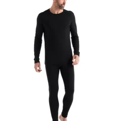 T-shirt Pour Homme Icebreaker 200 Oasis LS Crewe Black -Équipement outdoor boutique t shirt pour homme icebreaker 200 oasis ls crewe black 1349631 650x650 g3