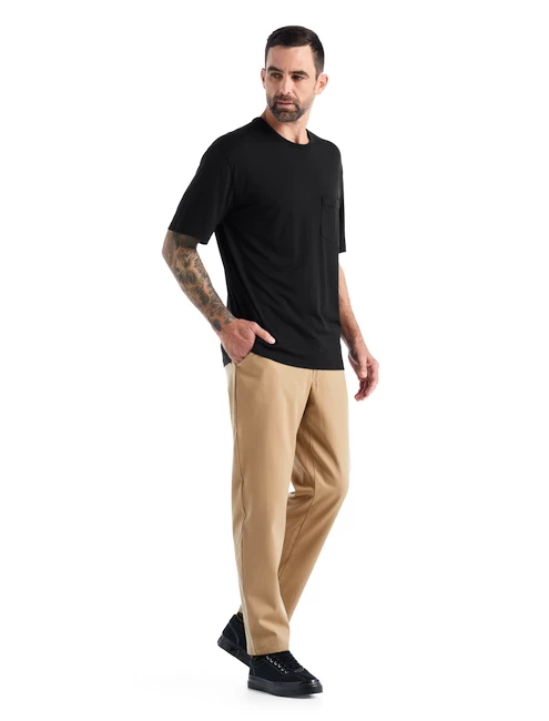 T-shirt Pour Homme Icebreaker Granary SS Pocket Tee Black SS22 6 T-shirt Pour Homme Icebreaker Granary SS Pocket Tee Black SS22 – Image 4