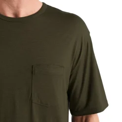 T-shirt Pour Homme Icebreaker Granary SS Pocket Tee Loden SS22 -Équipement outdoor boutique t shirt pour homme icebreaker granary ss pocket tee loden ss22 167406 650x650 g1