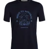 T-shirt Pour Homme Icebreaker Tech Lite II SS Tee Canopy Camper Midnight Navy SS22