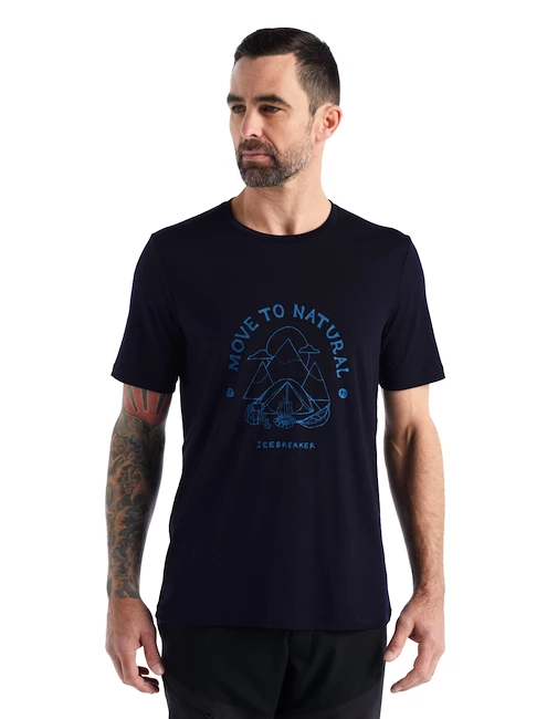 T-shirt Pour Homme Icebreaker Tech Lite II SS Tee Canopy Camper Midnight Navy SS22 4 T-shirt Pour Homme Icebreaker Tech Lite II SS Tee Canopy Camper Midnight Navy SS22 – Image 2