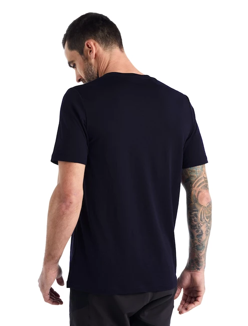 T-shirt Pour Homme Icebreaker Tech Lite II SS Tee Canopy Camper Midnight Navy SS22 6 T-shirt Pour Homme Icebreaker Tech Lite II SS Tee Canopy Camper Midnight Navy SS22 – Image 4
