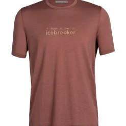 T-shirt Pour Homme Icebreaker Tech Lite II SS Tee Nature Touring Club Grape SS22