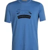 T-shirt Pour Homme Icebreaker Tech Lite II SS Tee Sheep Dog Azul SS22