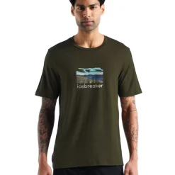 T-shirt Pour Homme Icebreaker Tech Lite II SS Tee Trailhead Loden SS22 -Équipement outdoor boutique t shirt pour homme icebreaker tech lite ii ss tee trailhead loden ss22 167401 650x650 g1