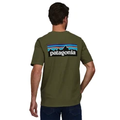 T-shirt Pour Homme Patagonia P-6 Logo Responsibili Wyoming Green F22 -Équipement outdoor boutique t shirt pour homme patagonia p 6 logo responsibili wyoming green f22 200149 650x650 g1