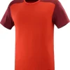T-shirt Pour Homme Salomon Essential Colorblock Fiery Red SS22 -Équipement outdoor boutique t shirt pour homme salomon essential colorblock fiery red ss22 162418 650x650 1
