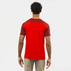 T-shirt Pour Homme Salomon Essential Colorblock Fiery Red SS22 13 T-shirt Pour Homme Salomon Essential Colorblock Fiery Red SS22 -Équipement outdoor boutique t shirt pour homme salomon essential colorblock fiery red ss22 162418 650x650 g2