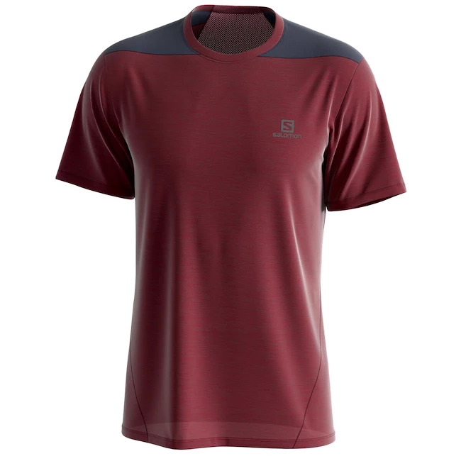 T-shirt Pour Homme Salomon Outline SS Tee Cabernet 5 T-shirt Pour Homme Salomon Outline SS Tee Cabernet – Image 3