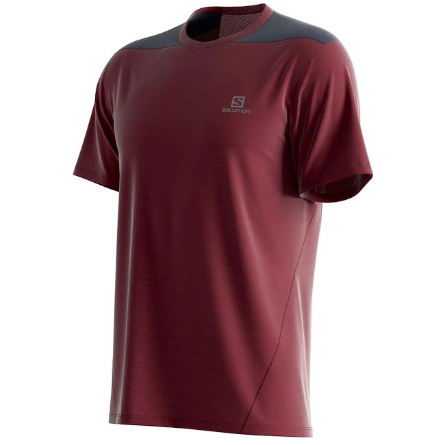 T-shirt Pour Homme Salomon Outline SS Tee Cabernet 10 T-shirt Pour Homme Salomon Outline SS Tee Cabernet – Image 8